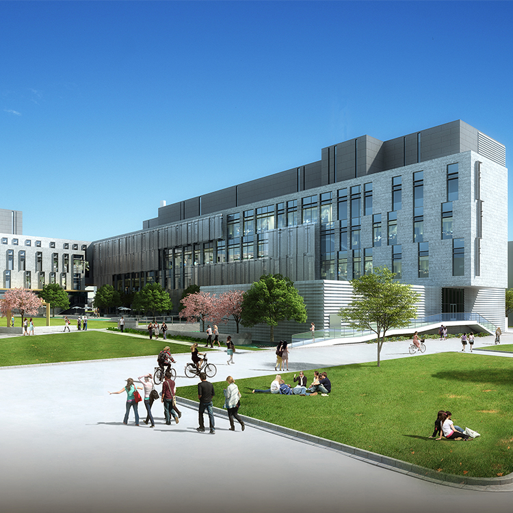 An architect’s rendering of the Science Building.